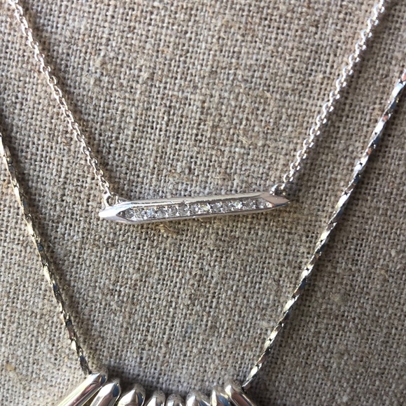 stella and dot rebel cluster necklace silver - Picture 5 of 7